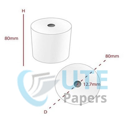 80mm x 80mm Thermal Paper Roll