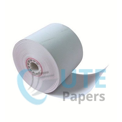 2 1/4” x 185′ Thermal Paper Roll White Flute Core