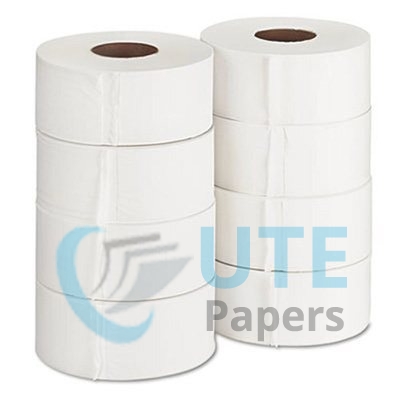 Georgia Pacific Professional Jumbo Jr. Bath Tissue Roll, 9" diameter, 1000ft, 8 Rolls/Carton