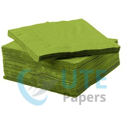 Paper Napkins Medium Green ,Colored Dinner Napkins,Colored Paper Dinner Napkins